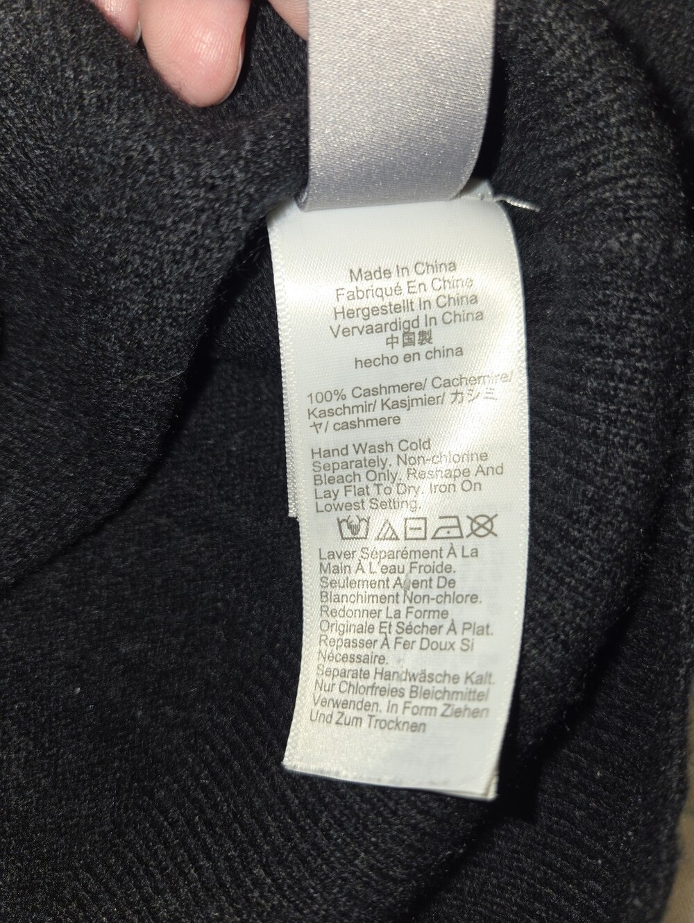J. Crew 100% Cashnere Black Crewneck Pullover Sweater, Size Medium - Picture 6 of 8